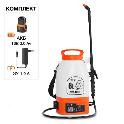 Аккумуляторный опрыскиватель DAEWOO DSA 6Li